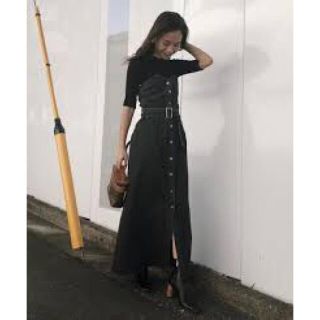 アメリヴィンテージ(Ameri VINTAGE)のAMERI VINTAGE DENIM UNIFY DRESS (ロングワンピース/マキシワンピース)