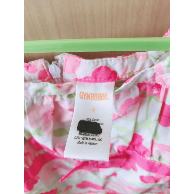 GYMBOREE(ジンボリー)のジンボリー 花柄セットアップ 4サイズ キッズ/ベビー/マタニティのキッズ服女の子用(90cm~)(Tシャツ/カットソー)の商品写真