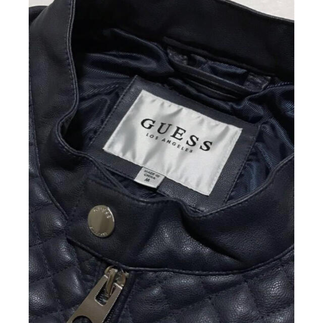 GUESS(ゲス)のGUESS ゲス フェイク レザー ジャケット M 定価18,252円 メンズのジャケット/アウター(ブルゾン)の商品写真