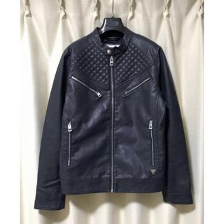 ゲス(GUESS)のGUESS ゲス フェイク レザー ジャケット M 定価18,252円(ブルゾン)