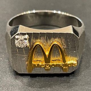 k10 ダイヤモンド WG マクドナルド リング 指輪 希少 k10 ダイヤモンド WG マクドナルド リング 指輪 希少
