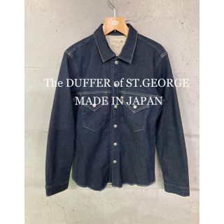 ザダファーオブセントジョージ(The DUFFER of ST.GEORGE)の美品！The DUFFER of ST.GEORGE ストレッチデニムシャツ！(シャツ)