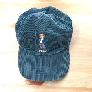 ポロラルフローレン(POLO RALPH LAUREN)のPOLO キャップ　/ポロベアラルフローレン　ビンテージ　90's コーデュロイ(キャップ)