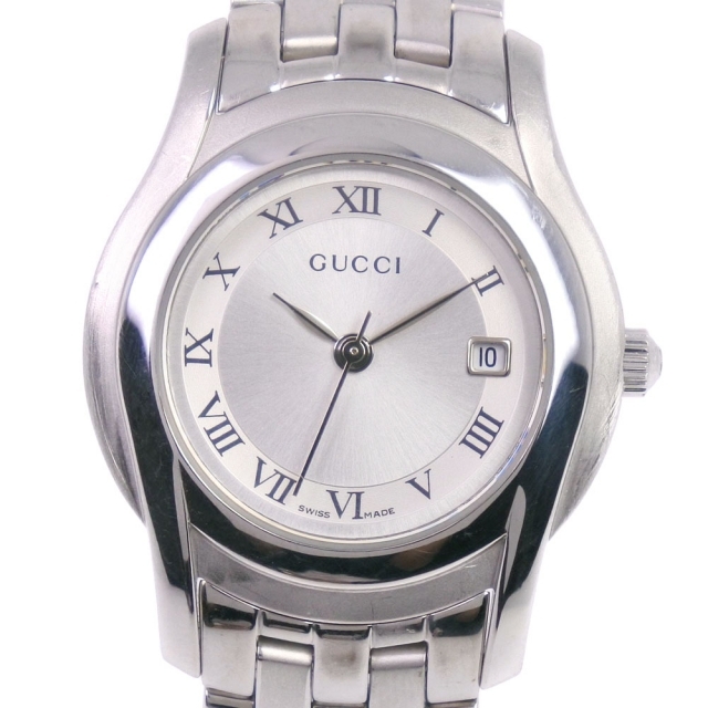 高速配送 Gucci - グッチ 5500L クオーツ レディース シルバー 腕時計 腕時計