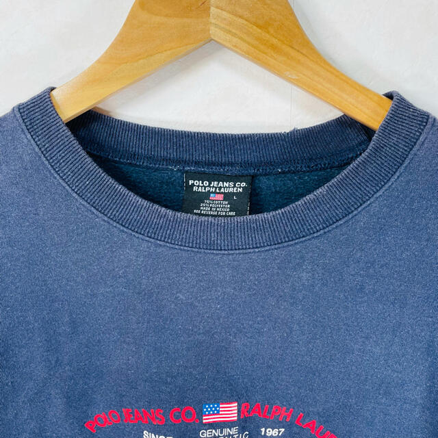 POLO RALPH LAUREN(ポロラルフローレン)のポロジーンズ　ラルフローレン　スウェット　アーチロゴ　オーバーサイズ　メキシコ製 メンズのトップス(スウェット)の商品写真