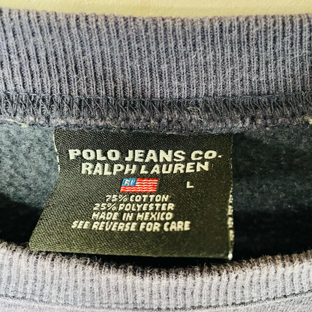 POLO RALPH LAUREN(ポロラルフローレン)のポロジーンズ　ラルフローレン　スウェット　アーチロゴ　オーバーサイズ　メキシコ製 メンズのトップス(スウェット)の商品写真