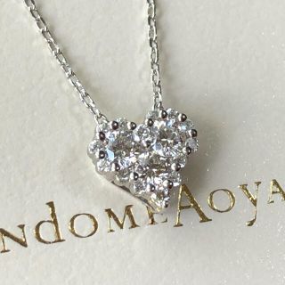 ヴァンドームアオヤマ(Vendome Aoyama)のヴァンドーム青山✨パヴェダイヤ0.3ctハート♡ネックレス(ネックレス)