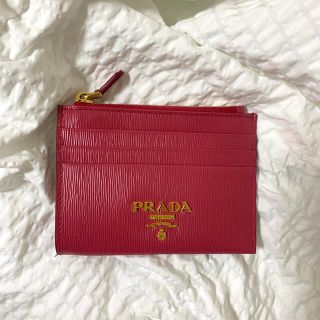 プラダ(PRADA)のプラダ　PRADA 小銭入れ　カードケース　ピンク　PEONIA(財布)