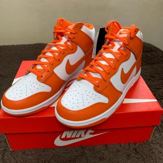 ナイキ(NIKE)のNIKE DUNK HIGH Orange Blaze ﾀﾞﾝｸ ｵﾚﾝｼﾞ(スニーカー)