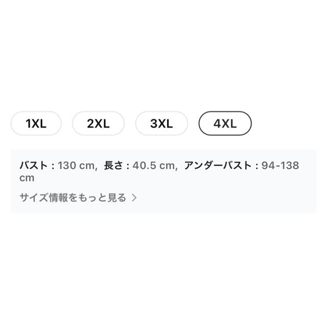 ブラ4XL レディースの下着/アンダーウェア(ブラ)の商品写真