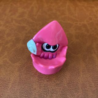 ニンテンドウ(任天堂)のガチャガチャ スプラトゥーン イカちゃん ピンク フィギュア(ゲームキャラクター)