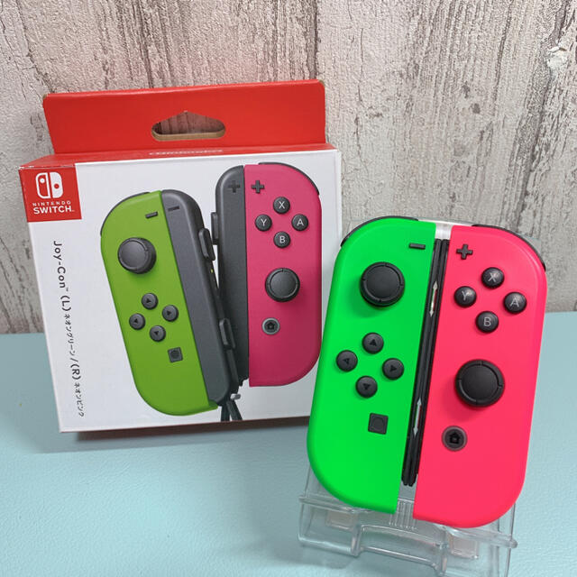 美品 人気カラー スプラトゥーン Switch 左右セット ジョイコン