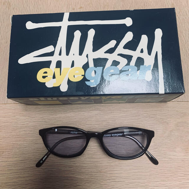 90s STUSSY EYEGEAR RICHIE BLACK BLUE