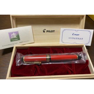 パイロット(PILOT)の【新品 未使用】 PILOT 万年筆 カスタム845 朱色(ペン/マーカー)