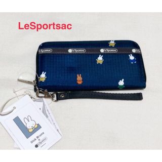 レスポートサック(LeSportsac)の【新品】LeSportsac 長財布 ミッフィーアンドフレンズ　ネイビー (財布)