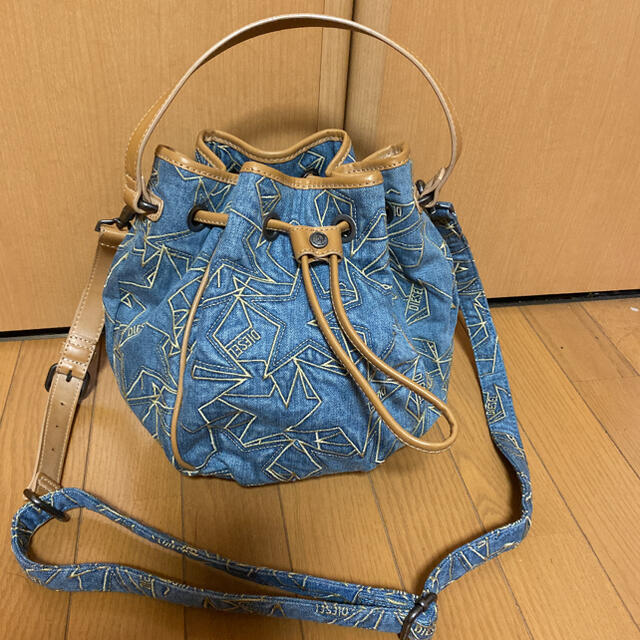 ☆美品☆ DIESEL ディーゼル 巾着 2way ショルダーバッグ ヒョウ柄 ☆美品☆ DIESEL ディーゼル 巾着 2way ショルダーバッグ ヒョウ柄