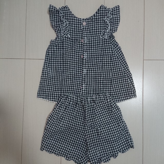 キムラタン(キムラタン)のギンガムチェック セットアップ キッズ/ベビー/マタニティのキッズ服女の子用(90cm~)(ドレス/フォーマル)の商品写真