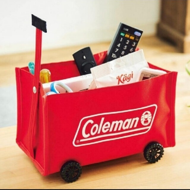 Coleman(コールマン)のMonoMax 8月号 付録 コールマン ミニチュア収納ワゴン インテリア/住まい/日用品のインテリア小物(小物入れ)の商品写真