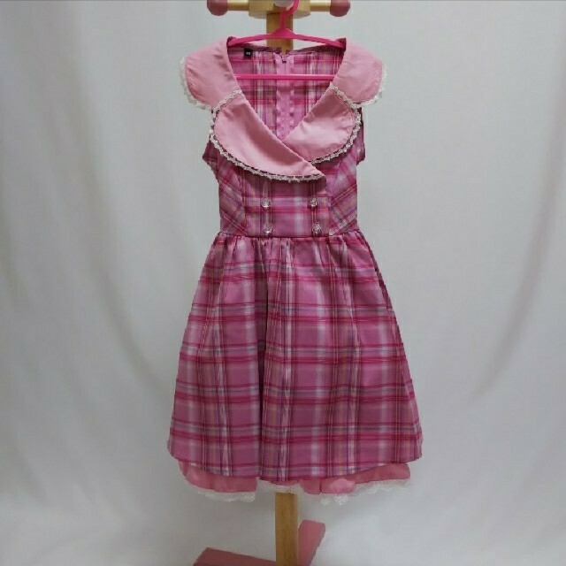 BODYLINE(ボディライン)のボディーライン キッズワンピース (ピンク) キッズ/ベビー/マタニティのキッズ服女の子用(90cm~)(ワンピース)の商品写真