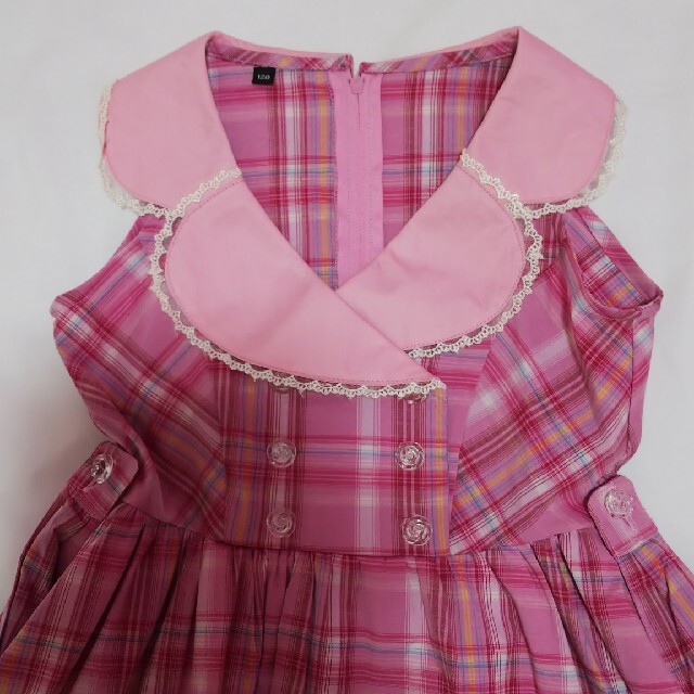 BODYLINE(ボディライン)のボディーライン キッズワンピース (ピンク) キッズ/ベビー/マタニティのキッズ服女の子用(90cm~)(ワンピース)の商品写真