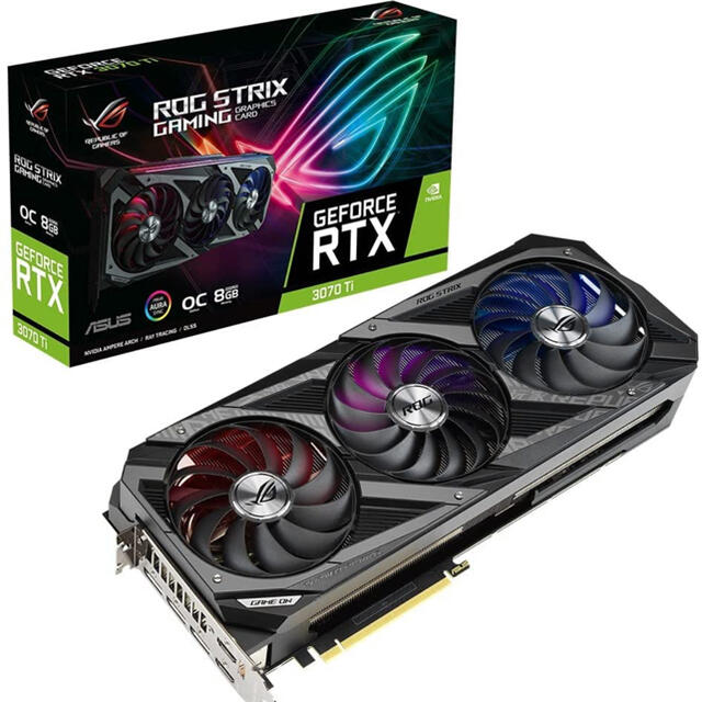 ASUS ROG-STRIX-RTX3070TI-O8G グラフィックボードのサムネイル