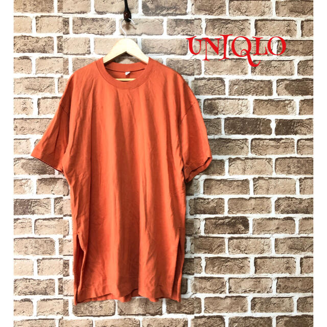 Uniqlo 美品 ユニクロ Tシャツ シャツワンピ オレンジ M Uniqlo 無地の通販 By チャチャパン S Shop ユニクロ ならラクマ