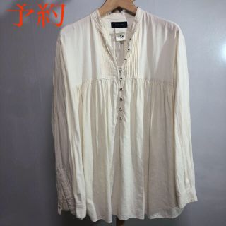 パドカレ(pas de calais)のpas de calais カットソー　長袖　38 M-L クリーム　品番48(カットソー(長袖/七分))