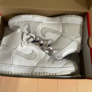 ナイキ(NIKE)のnike dunk higt vast grey(スニーカー)