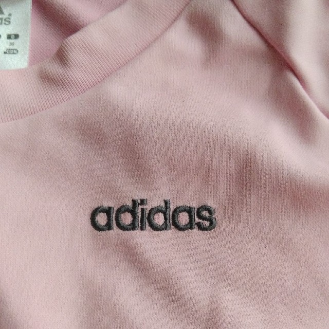 adidas(アディダス)のアディダス　ピンク×グレーTシャツ　L メンズのトップス(Tシャツ/カットソー(半袖/袖なし))の商品写真