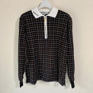 バーバリー(BURBERRY)の【美品・希少】Burberrys ロンポロ チェック ゴルフ ゴールド金具(シャツ/ブラウス(長袖/七分))