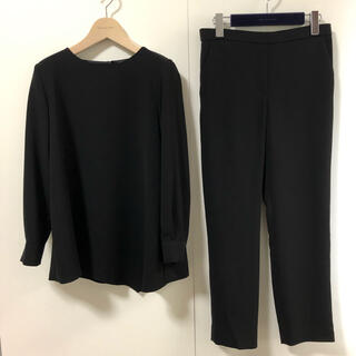 Theory 21SS セットアップ とろみ素材 ブラウス プルオンパンツ