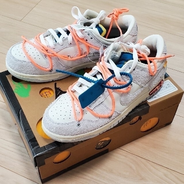 NIKE(ナイキ)のOFF-WHITE × NIKE DUNK LOW 1 OF 50  19/50 メンズの靴/シューズ(スニーカー)の商品写真