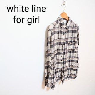 ホワイトライン(WHITE LINE)のWHITE Line for girl チェックシャツ(シャツ/ブラウス(長袖/七分))