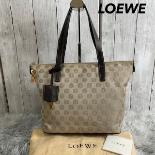 ロエベ(LOEWE)の●美品● LOEWE ロエベ アナグラムトートバッグ　総柄　ゴールド金具(トートバッグ)