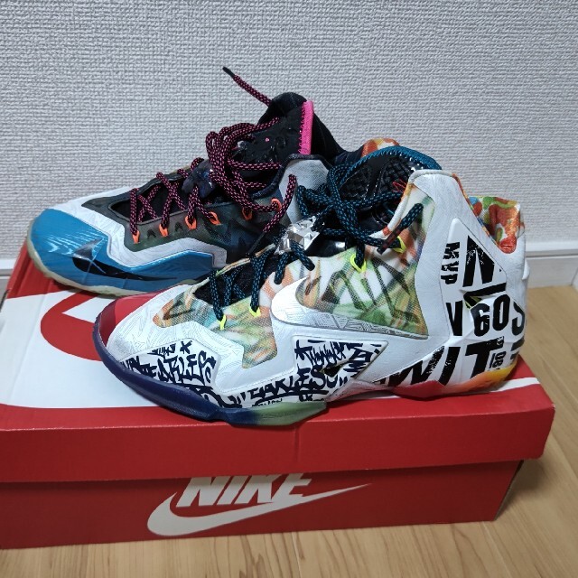 スニーカー[希少]NIKE LEBRON11 What the