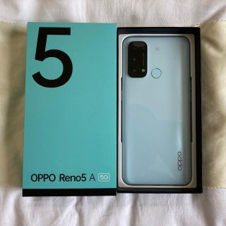 オッポ(OPPO)のReno5 A アイスブルー 国内SIMフリー版(スマートフォン本体)