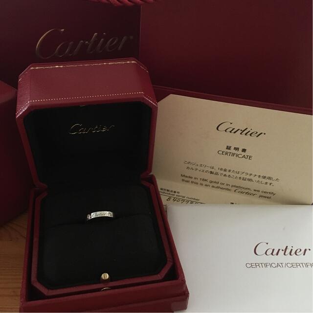 Cartier - 【Nan】Cartier Cドゥカルティエ　プラチナダイヤモンドリング