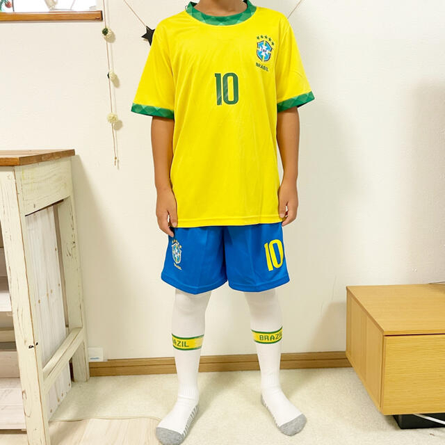 ☆子供140☆ ブラジル代表 ネイマール サッカーユニフォーム 新品 通販