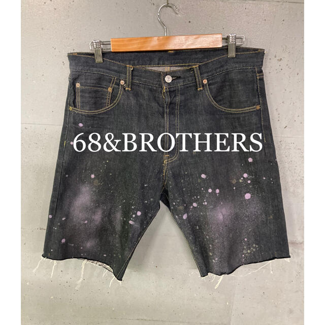 68&BROTHERS ペンキ加工デニムショートパンツ！