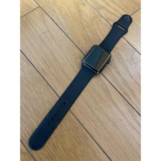 アップルウォッチ(Apple Watch)のApple Watch series2ステンレスケース42mmブラック(腕時計(デジタル))