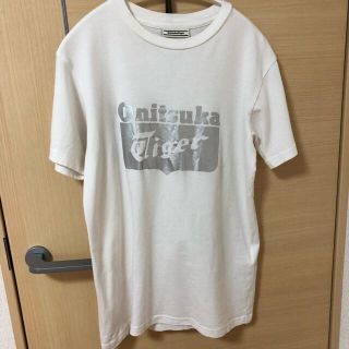 オニツカタイガー(Onitsuka Tiger)のオニツカタイガー　Tシャツ　ホワイト　オフホワイト　シルバー　ロゴT(Tシャツ(半袖/袖なし))