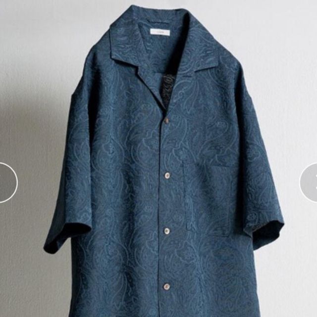 JACQUARD PAISLEY SHIRT ブルー LIDNM リドム　新品