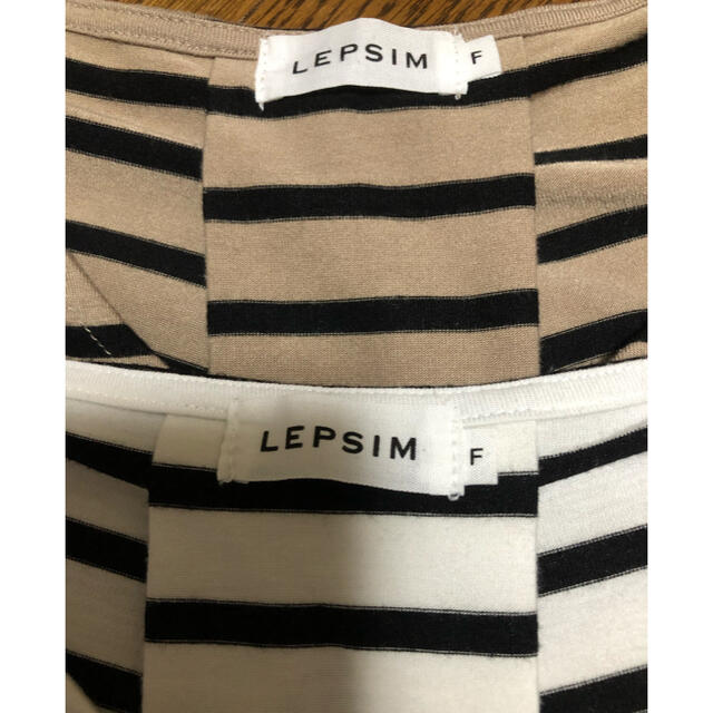 LEPSIM(レプシィム)のレプシィム   ボーダーTシャツ　2点セット レディースのトップス(Tシャツ(半袖/袖なし))の商品写真