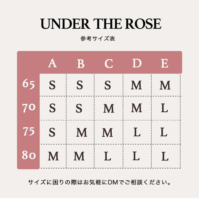 UNDER THE ROSE ブラセット レディースの下着/アンダーウェア(ブラ&ショーツセット)の商品写真