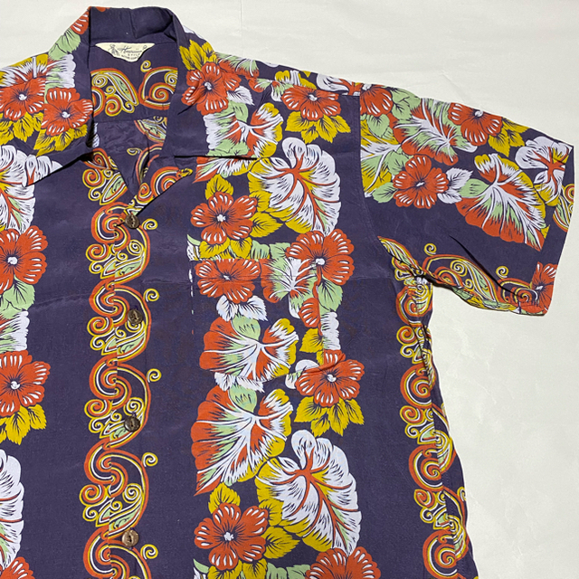 美品ビンテージアロハシャツvintage rayon hawaiian