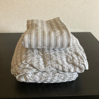 ムジルシリョウヒン(MUJI (無印良品))の無印良品　ボックスシーツ　スモールサイズ　枕カバーセット(シーツ/カバー)