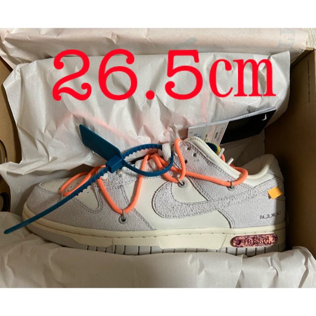 NIKE off-white DunkLow 26.5㎝　lot19のサムネイル