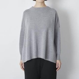 五泉ニットのプルオーバー ライトグレー新品(ニット/セーター)