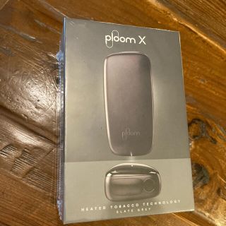 プルームテック(PloomTECH)のploom x スターターキット　グレー　新品　プルームx(タバコグッズ)