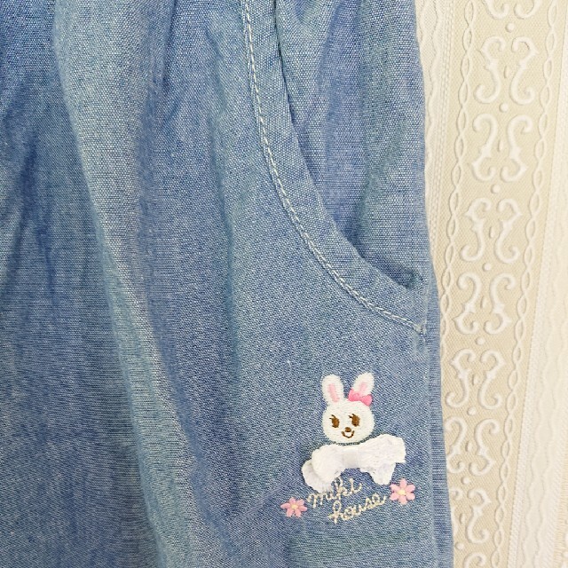 mikihouse(ミキハウス)のミキハウス♥うさこ♥デニムパンツ♥120cm キッズ/ベビー/マタニティのキッズ服女の子用(90cm~)(パンツ/スパッツ)の商品写真